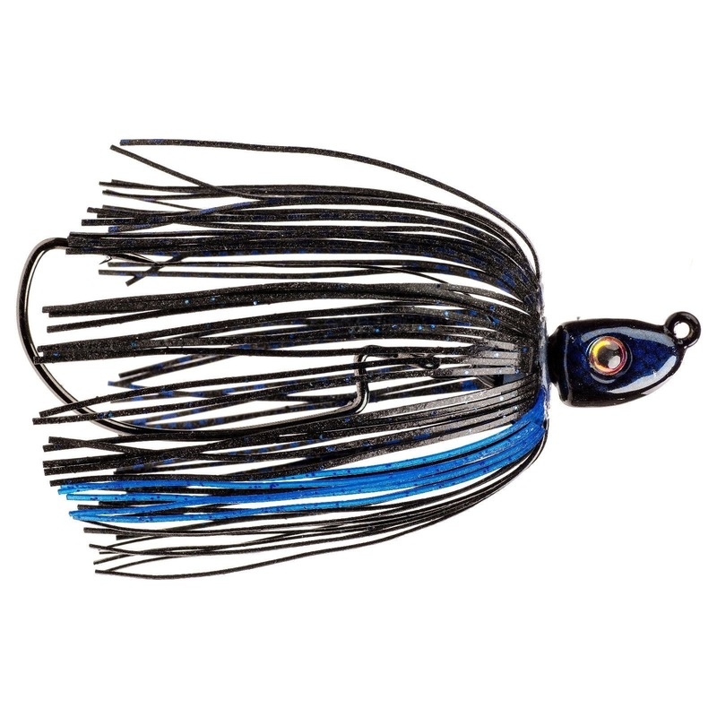 Strike King Swinging Swim Jig Black Blue 3/8 oz