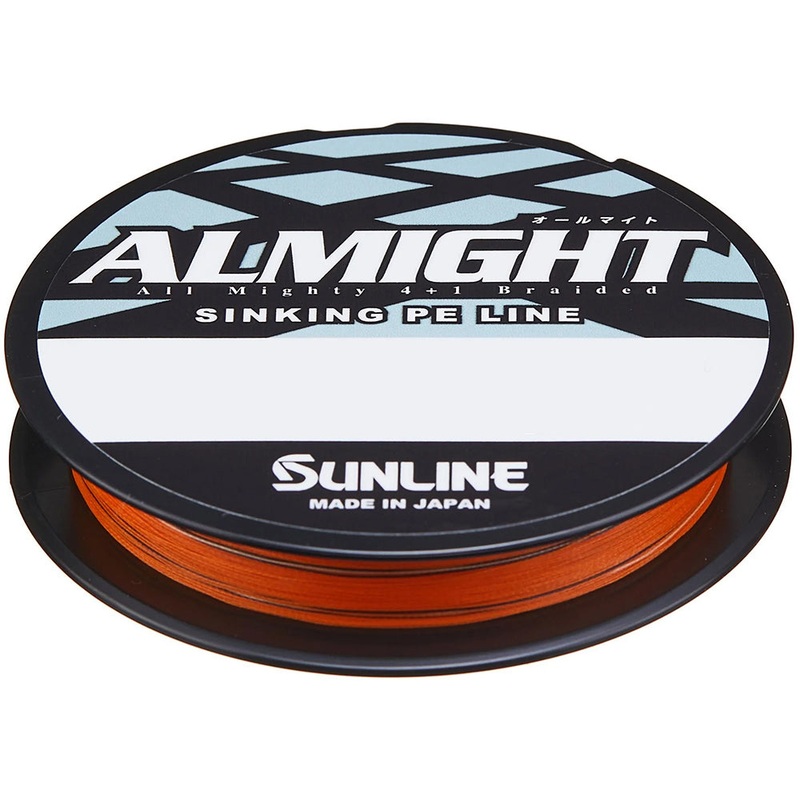 Sunline Almight HSG Orange Braided Line Bulk Spools – 600 Yards Orange 11 lb – 600 yards
