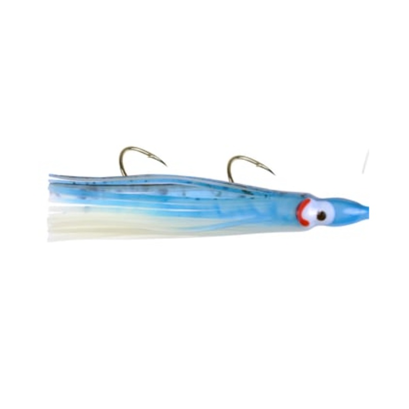 Danielson Squid Rigged 4.5″ Glow/Blue Streak/Spl