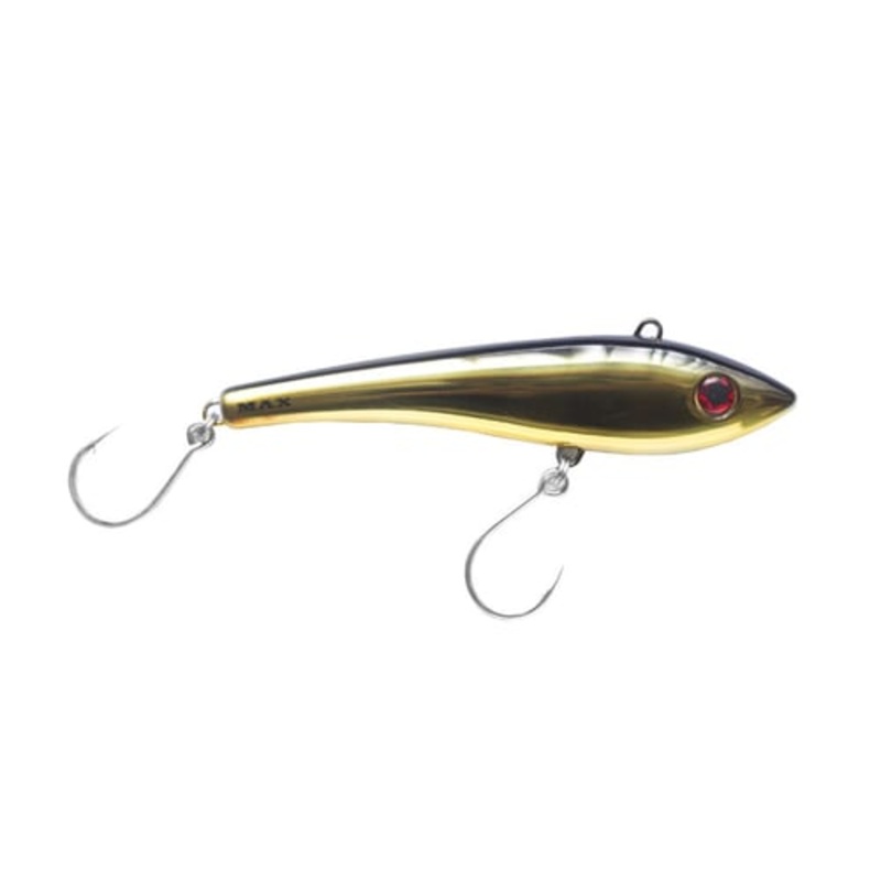 Halco Max 190 7 1/2″ Casting/Trolling Plug Chrome Gold Black Back