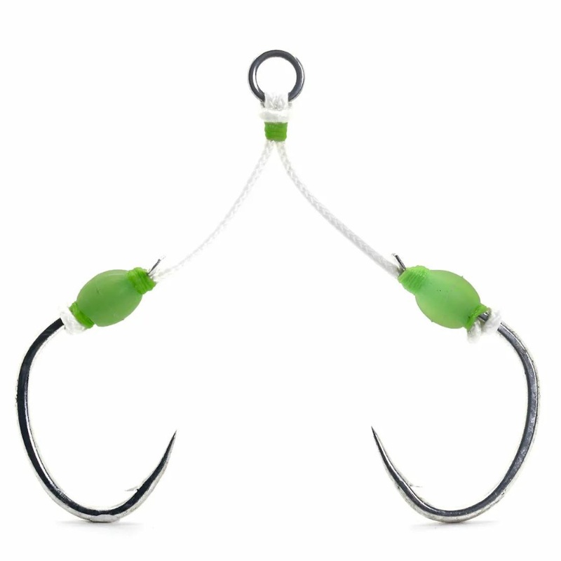 MUSTAD SLOW PITCH ASSIST HOOKS 10816NP W/ BEAD DT 2/0