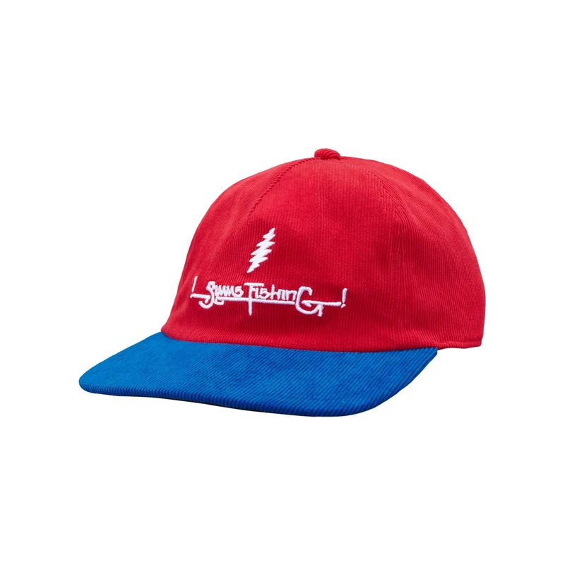 Simms Grateful Dead Double Haul Corduroy Cap – Limited Edition Lightning Script One Size