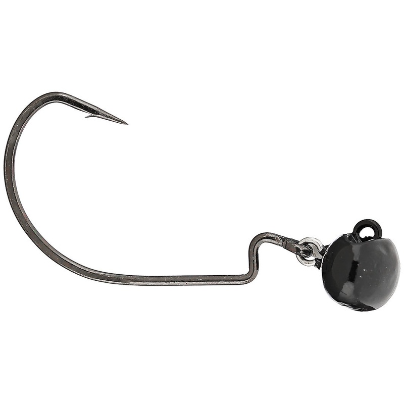 Bass Patrol Deflection Jighead 2 pack Black 1/2 oz
