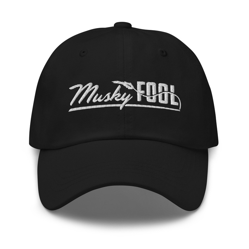 Musky Fool Classic Dad Hat Black
