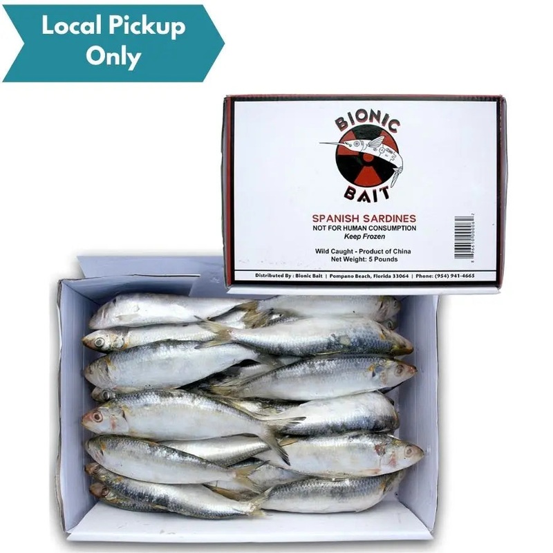 BIONIC BAIT FROZEN SPANISH SARDINES 5LB