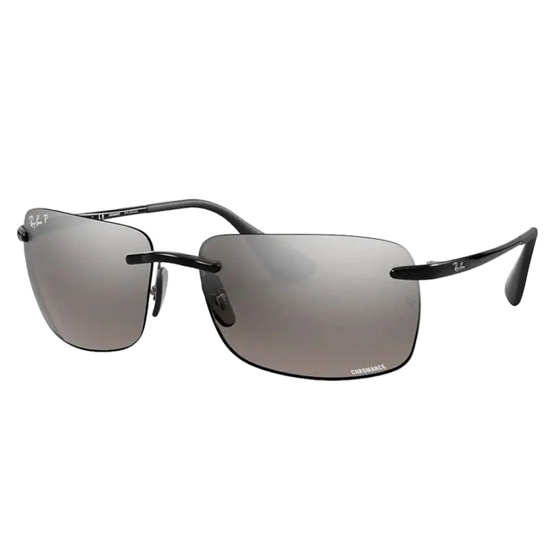 RAY-BAN RB4255 CHROMANCE POLORIZED SUNGLASSES GREY GREEN MIRROR