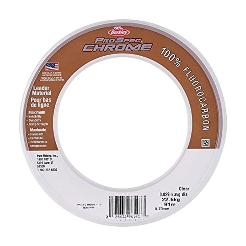 Berkley ProSpec Chrome 100% Fluoro Leader, Leader 60lb