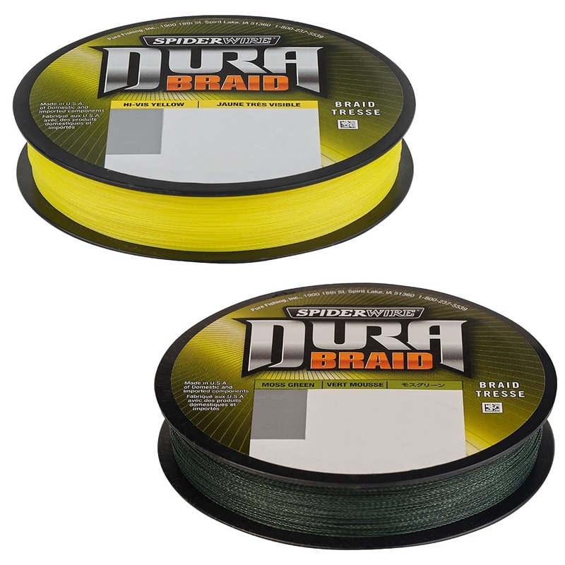 Spiderwire DuraBraid Braided Line Moss Green 8lb – 150yd
