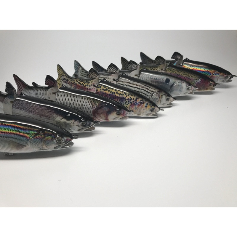 The Broken Back Trout Swimbait Glider Holographic Striper