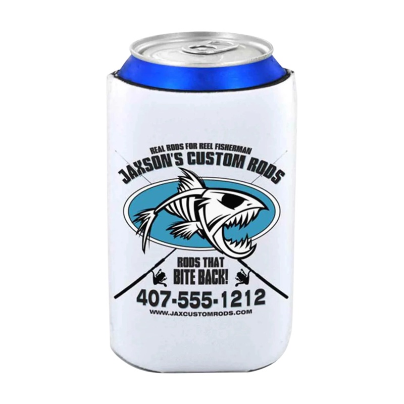 Mud Hole Personalized Can Koozie 015- Fish Skeleton