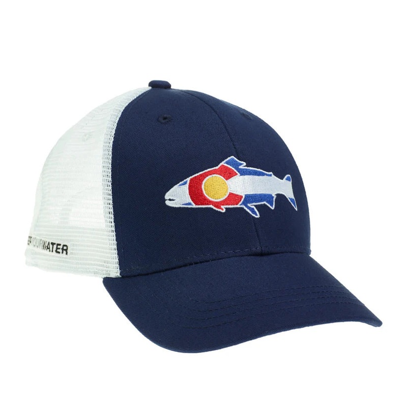 Rep Your Water – Colorado Trout Hat Navy/White