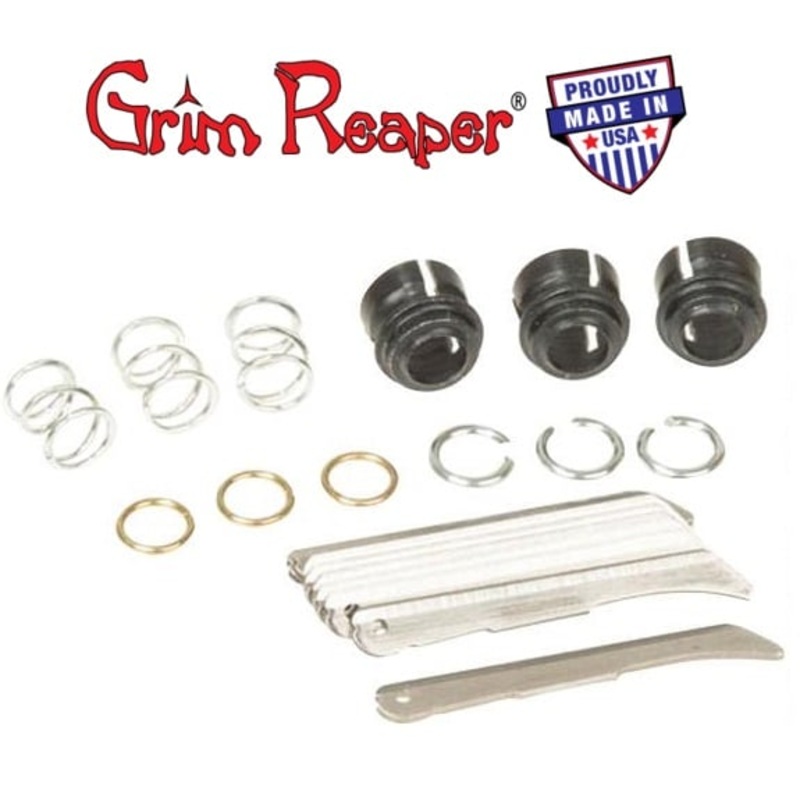 Grim Reaper Razortip Mechanical Broadhead Replacement Kit 85/100/125Gr 1-3/8″ 9Pk | 1906