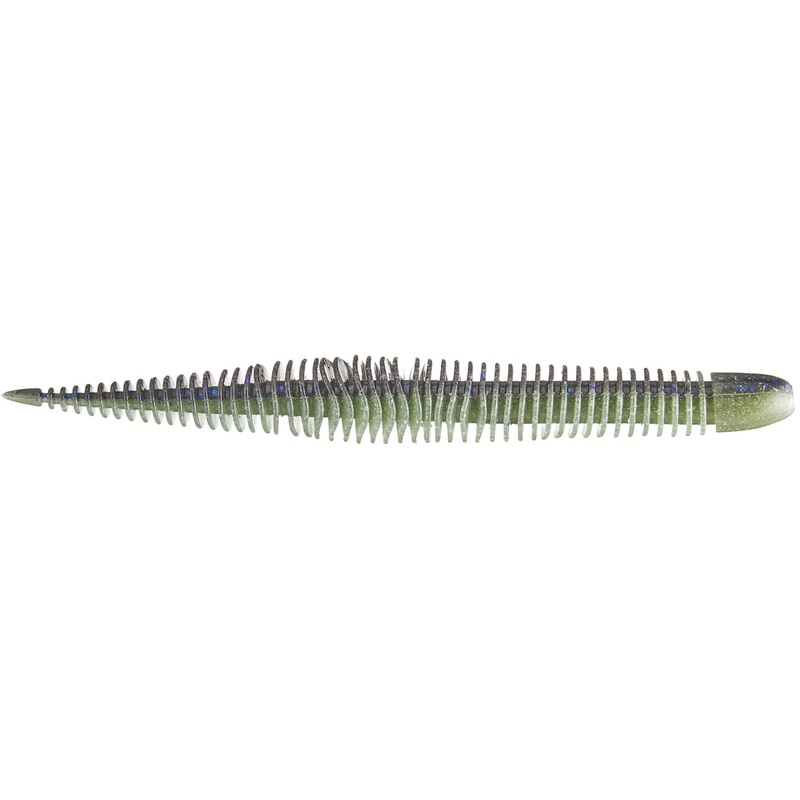 Geecrack Bellows Stick Worm – 8 Inch Green Pumpkin 8 inch