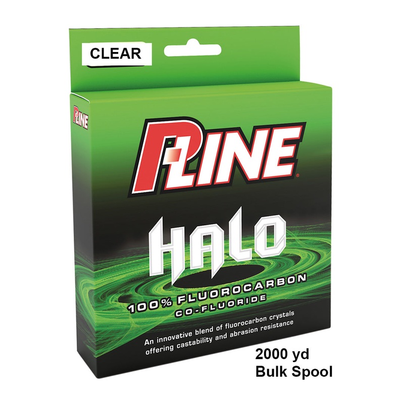 P-Line Halo Fluoro 2000 Yard Clear Clear 4 LB