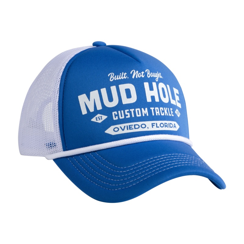 Mud Hole Trucker Hat – Blue/White