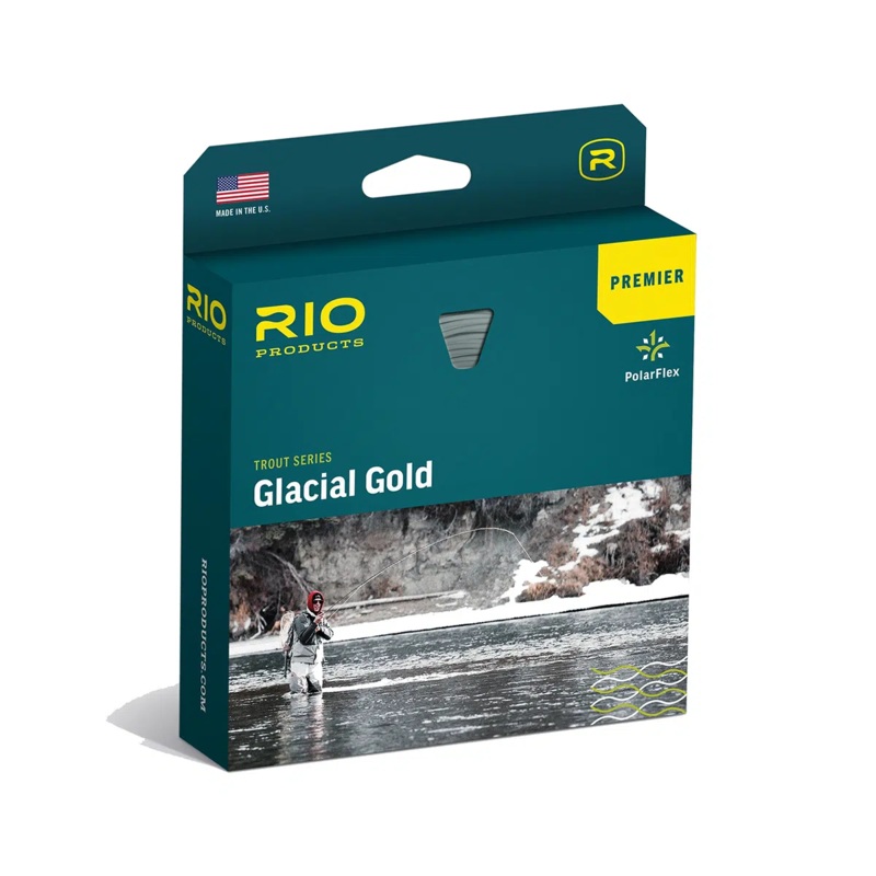 Rio Premier Glacial Gold Fly Line Frost White / Glacial Green / Ice Blue WF4F
