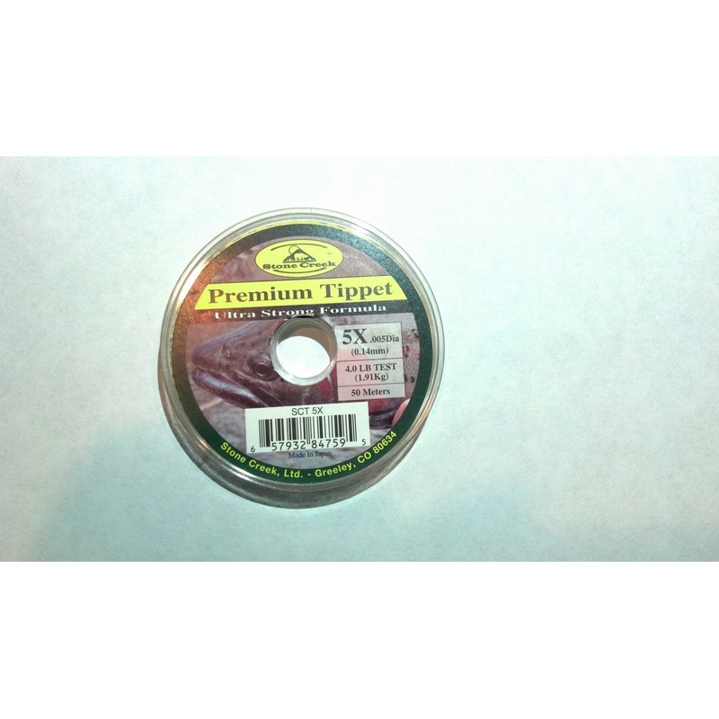 Stone Creek Monofilament Tippet Spools 50M 2X