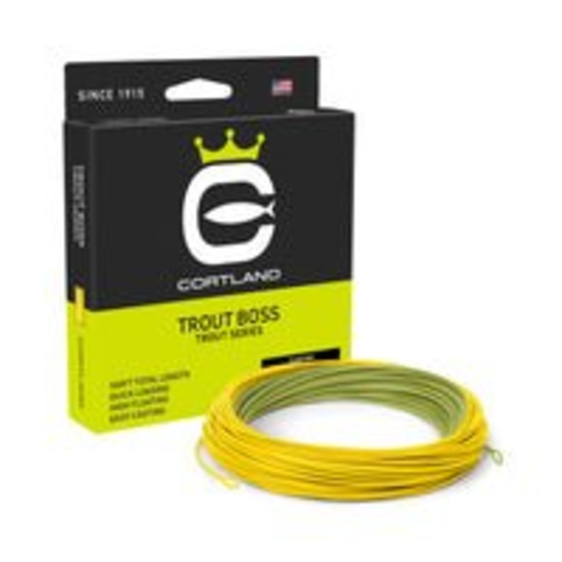 Cortland Trout Boss Fly Line Green/Yellow WF2F