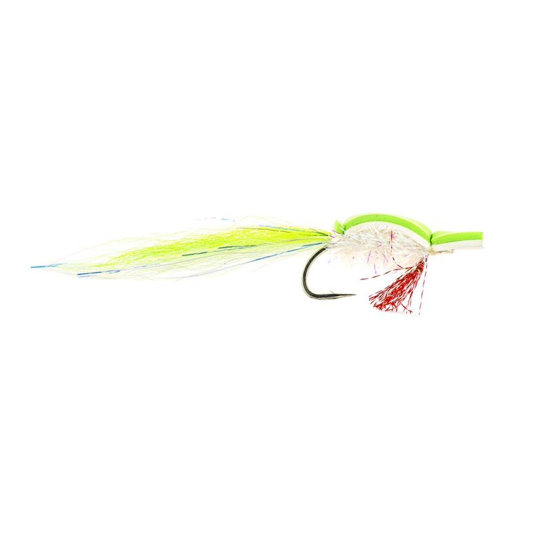 Fulling Mill Gurgler – Chartreuse/White (3-Pack) 3/0