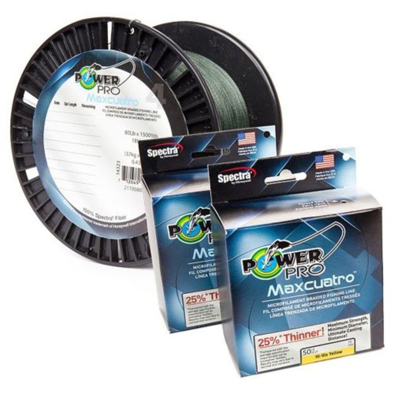PowerPro Maxcuatro Braided Line Moss Green 20 lb / 150 yd