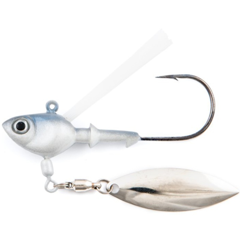 Fish Head Weedless Fish Head Spin Albino 1/2 oz