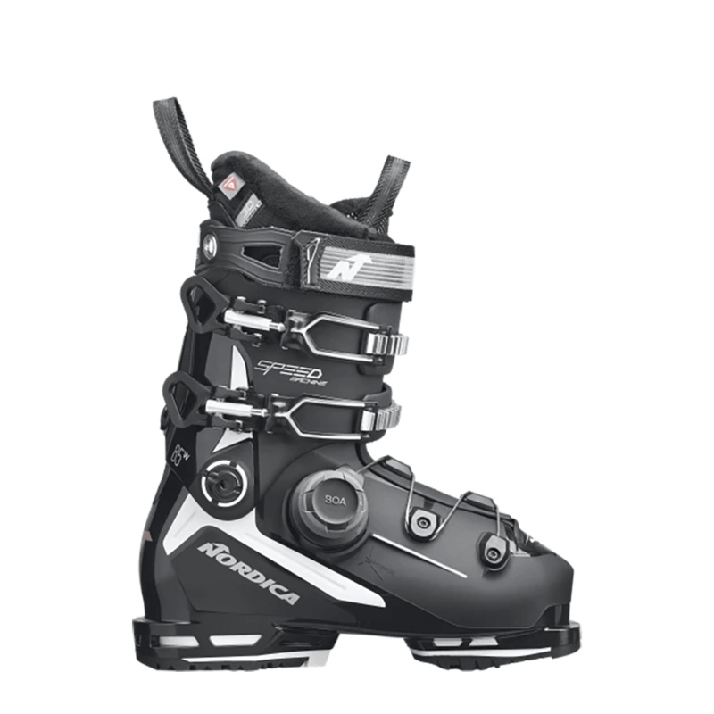 NORDICA WOMEN’S SPEEDMACHINE 3 85 BOA SKI BOOTS 2025 BLK/WHT/PINK 23.5