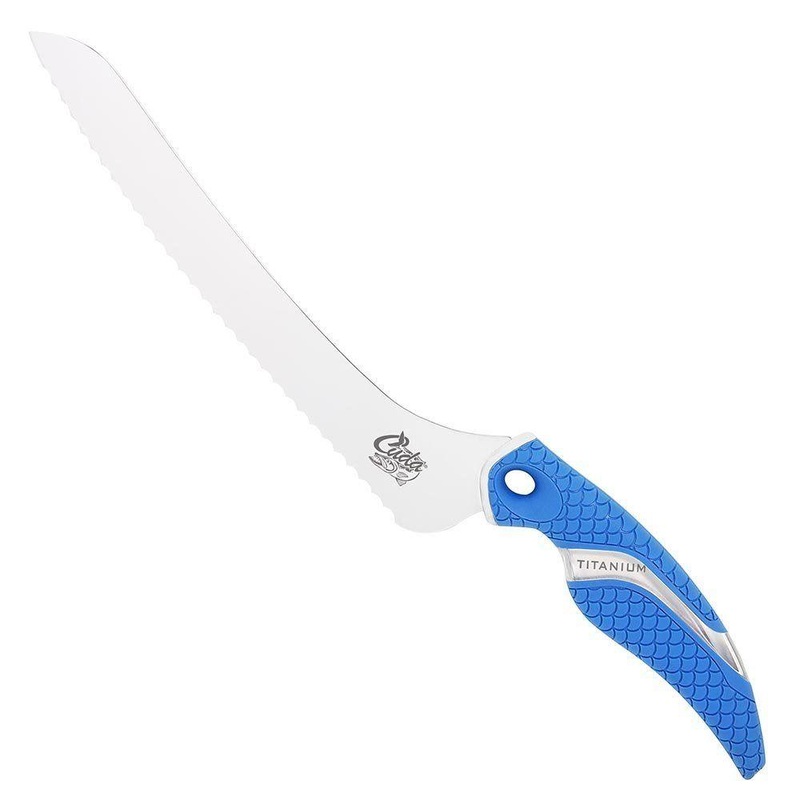 Cuda 18844 9″ Titanium Bonded Offset Serrated Knives
