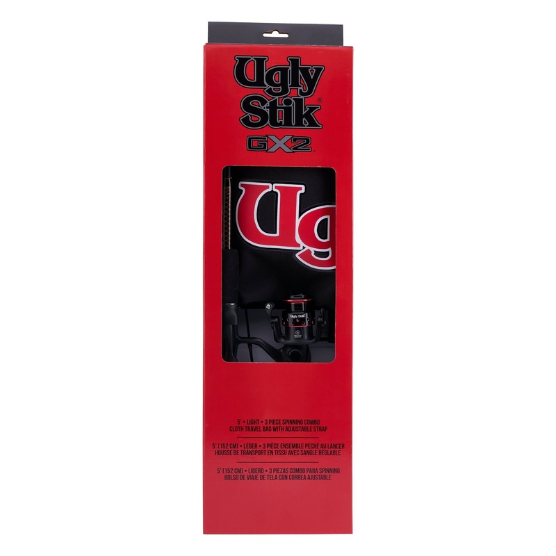 Ugly Stik GX2 Travel Spinning Kit 6′