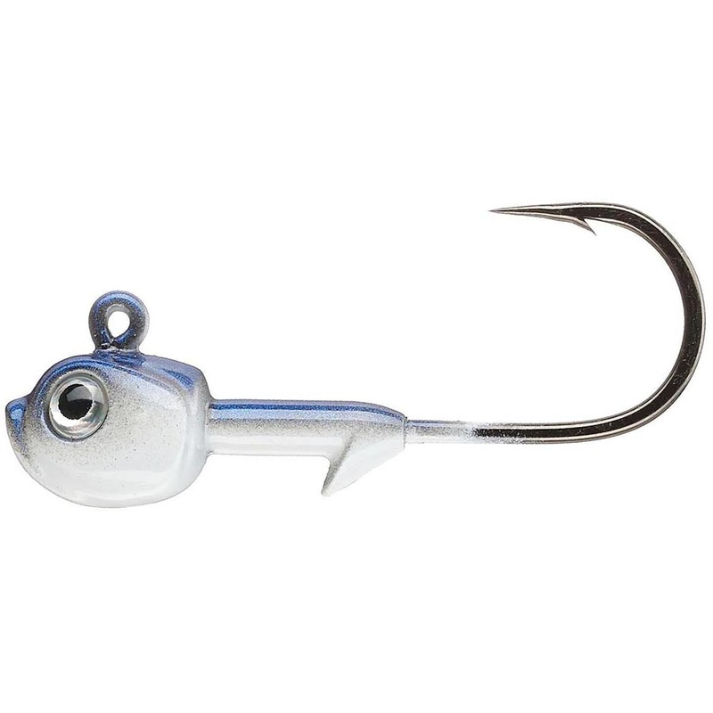 Dirty Jigs Tungsten HD Guppy Jighead Blue Shad 1/4 oz – 2/0 – 3 pack