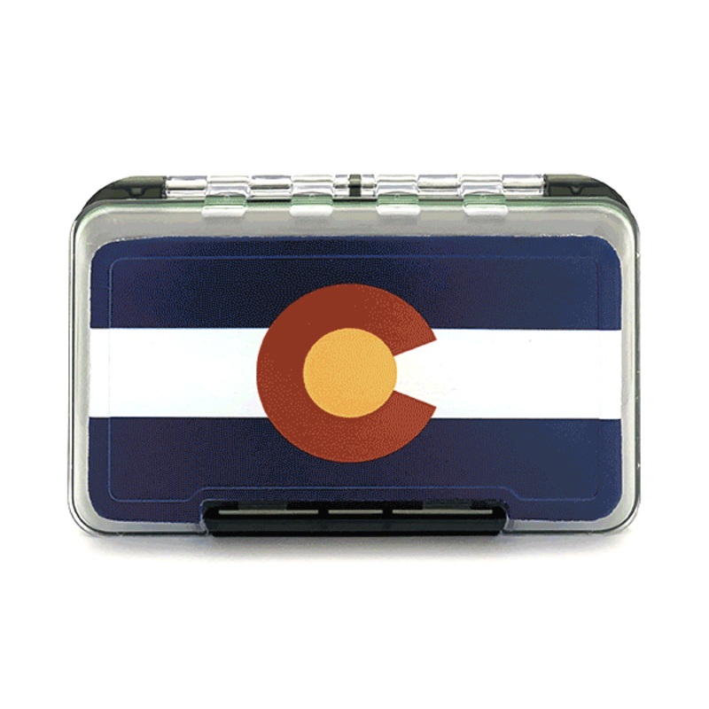 Montana Fly Company Waterproof Fly Box Colorado State Flag Medium