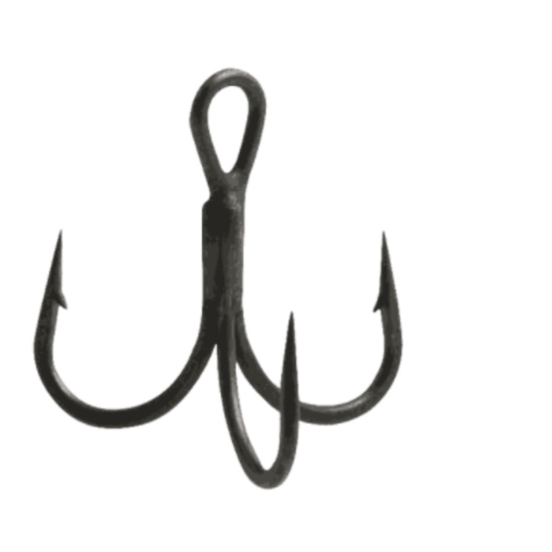 Owner Short Shank Treble Hooks ST 35 1 Black Chrome (5 Pk)