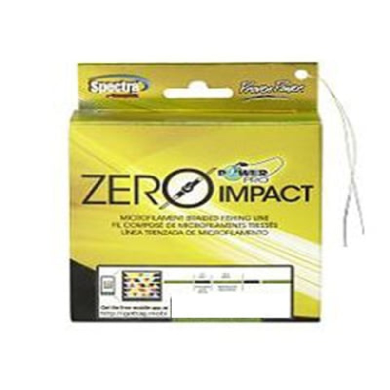 POWER PRO Zero-Impact Hi-Vis Yellow / Black Micro Filament Braided Line 80lb 150yd 25100800150YK