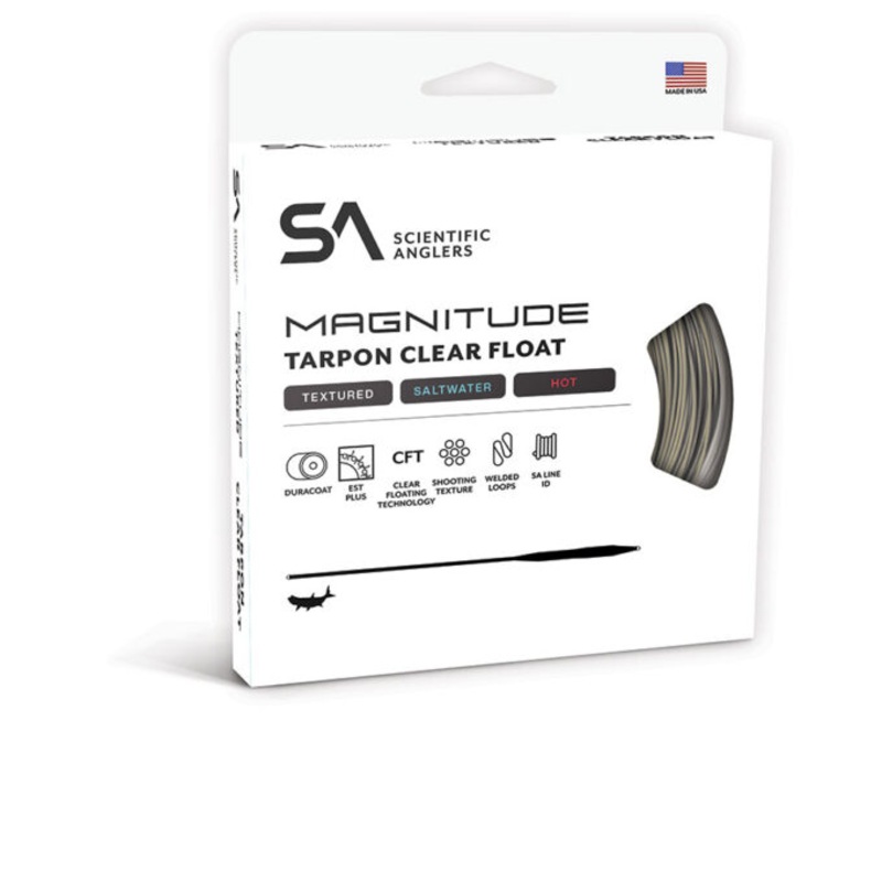 SA MAGNITUDE TEXTURED TARPON FULL CLEAR FLOAT WF-10-F CLEAR