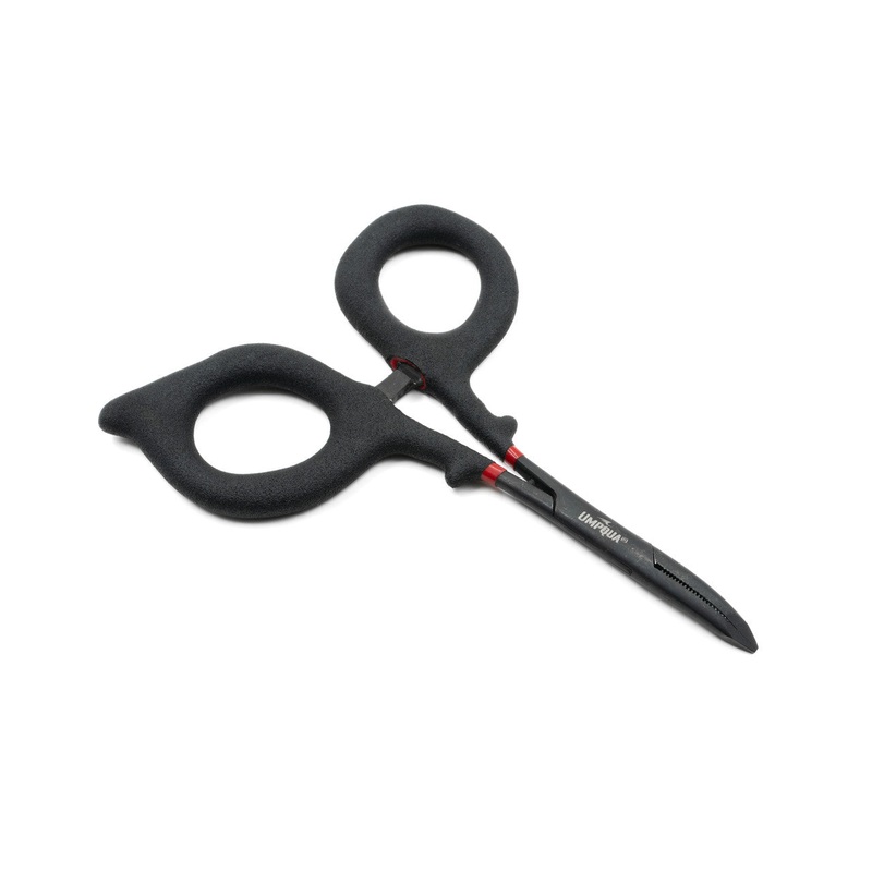 Umpqua Rivergrip PS Scissor/Forceps Curved 5” Black