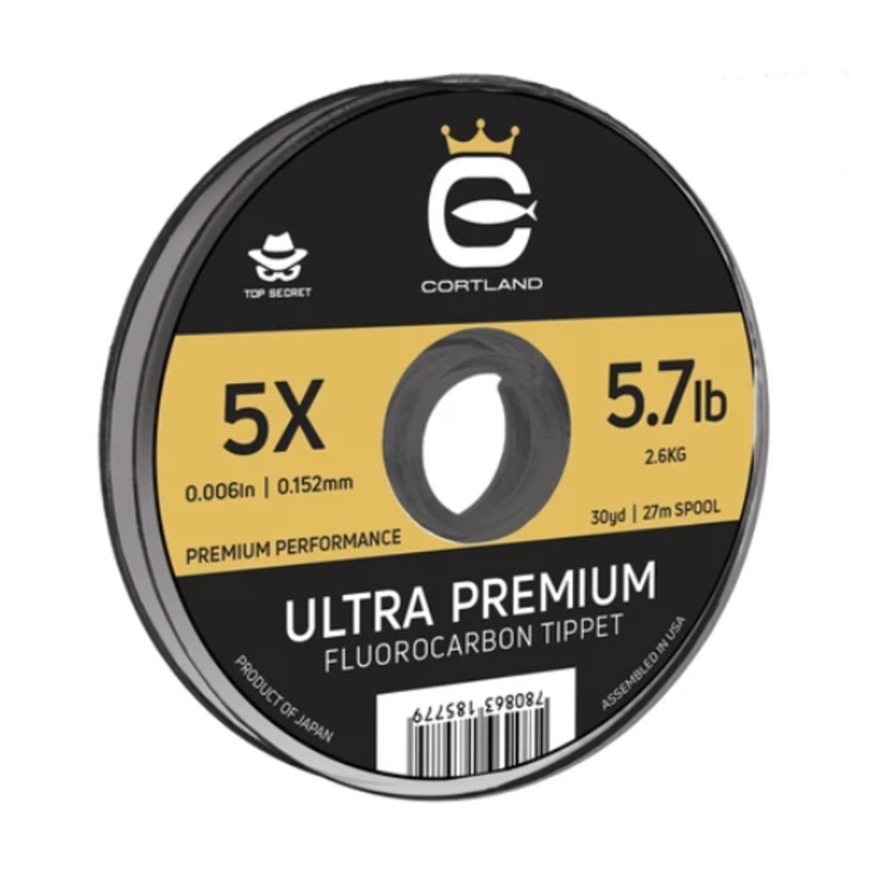 Cortland Ultra Premium Fluorocarbon Tippet 100yd – Top Secret 2X