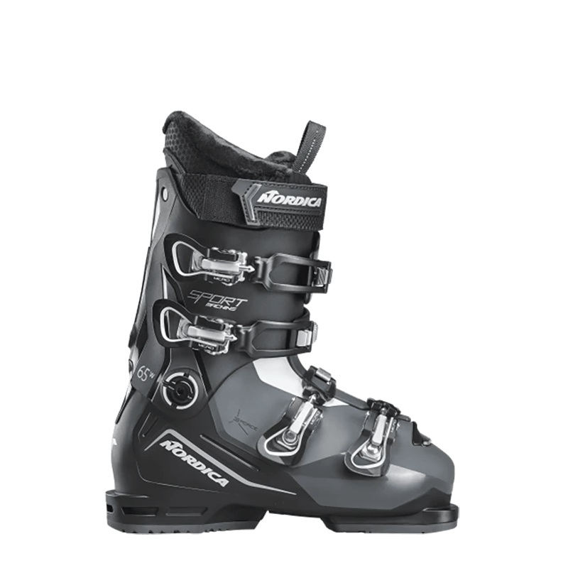NORDICA WOMEN’S SPORTMACHINE 3 65 SKI BOOTS BLK/ANTH/PRPL 22.5