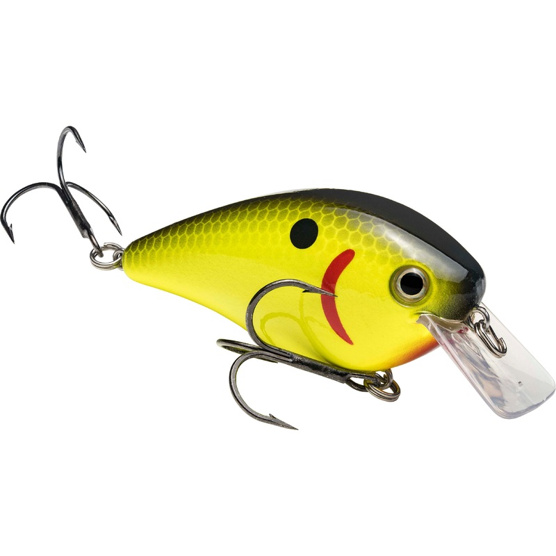 Strike King KVD Square Bill 2.5 Silent Crankbait Black Back Charteuse