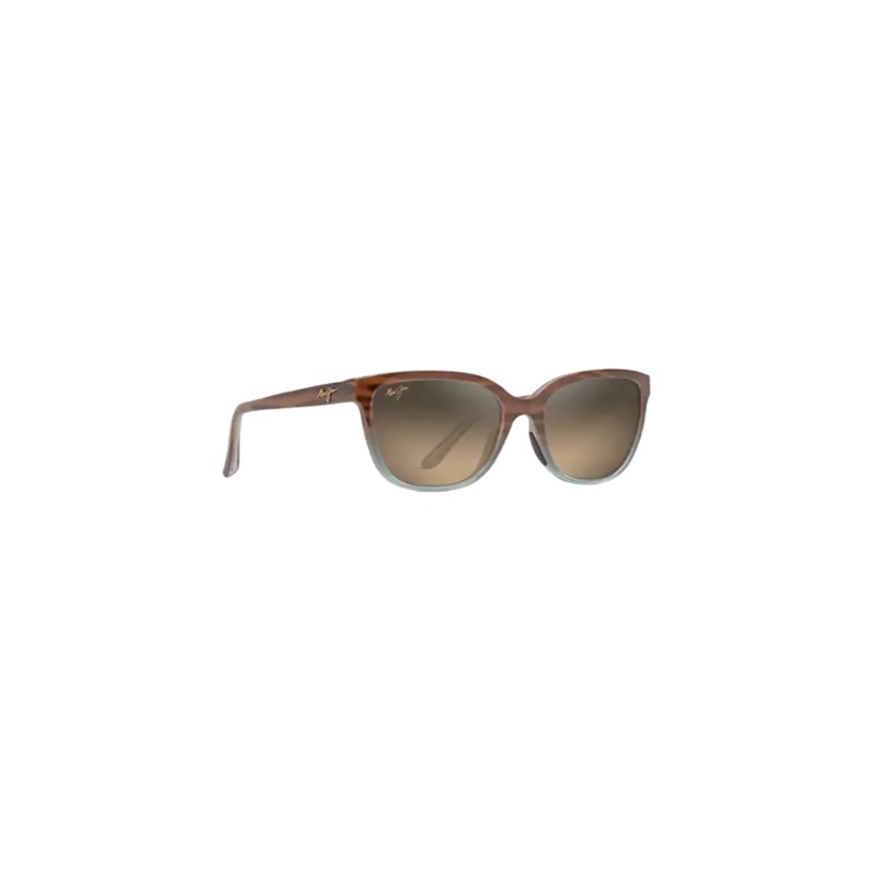 MAUI JIM HONI POLARIZED SUNGLASSES SANDSTONE W/ BLUE HCL BRONZE