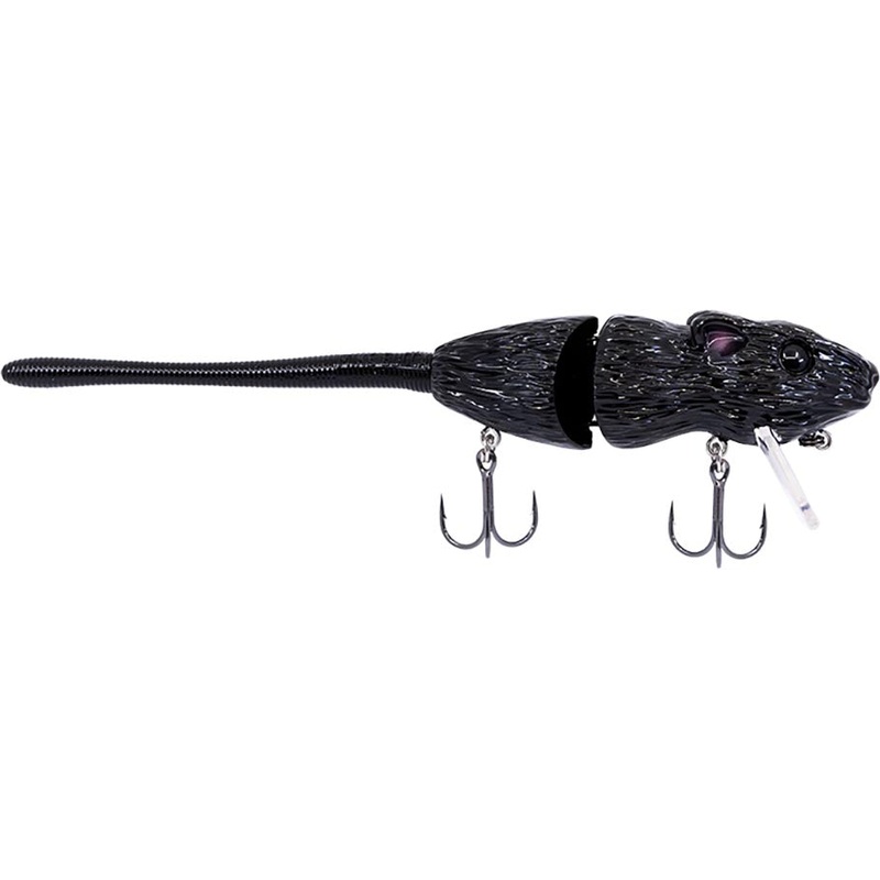 Bucca Baby Bull Rat Wakebait – 3.5 Inch Coal 3.5 inch – 3/4 oz