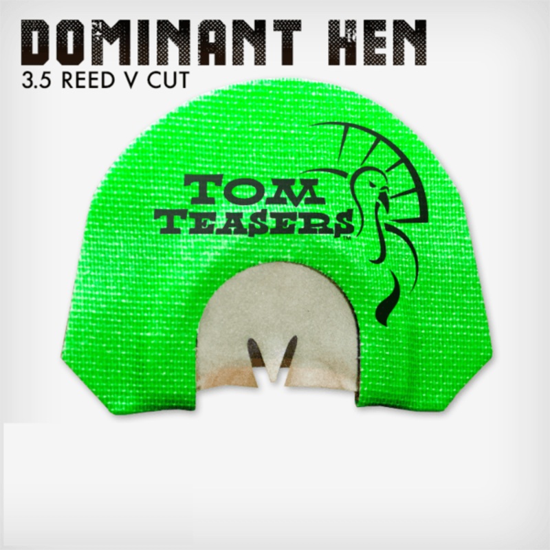 Dominant Hen (3.5 Reed V-Cut) | Diaphragm Turkey Calls  | Tom Teasers Dominant Hen (3.5 Reed V-Cut)
