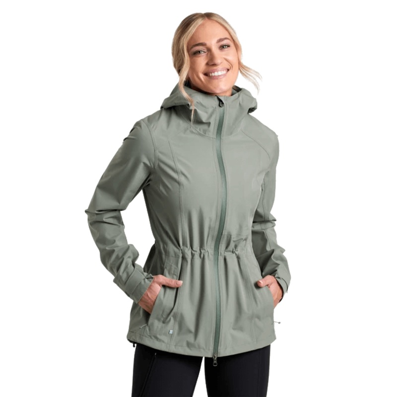 KUHL WOMEN’S STRETCH VOYAGR RAIN JACKET – SOFT PINE SOFT PINE SM