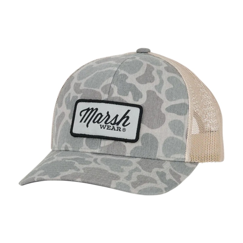Marsh Wear Script Trucker Hat Black