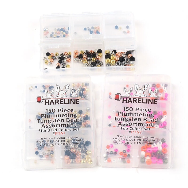 Plummeting Tungsten Bead 150 Piece Assortment Standard Colors Set #1 Assorted