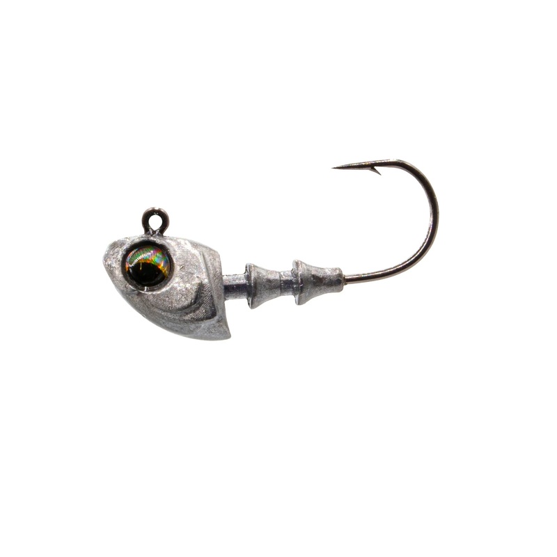 6th Sense Crappie Jig Head 1/8 oz. (5 Pk) Black Shad 1/8oz 4/0