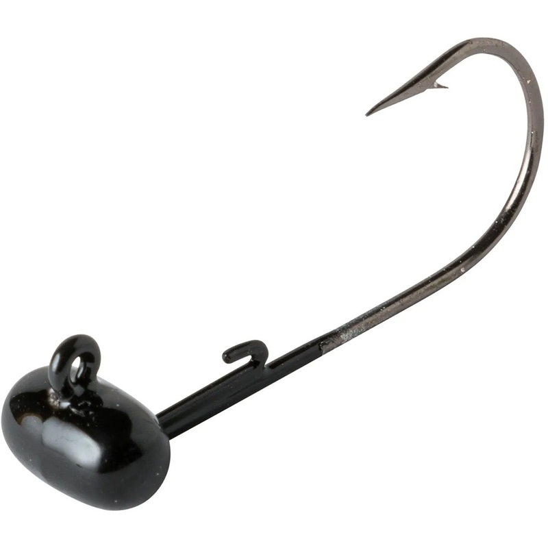 Rebel Keg Head Jighead – 3 Pack Black 1/10 oz – 3 pack