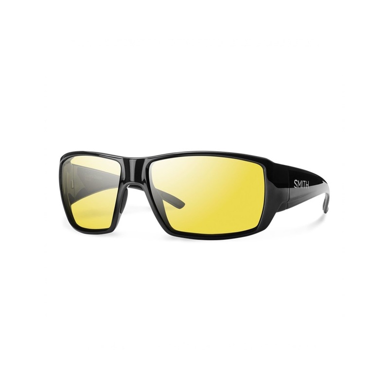 Smith Guide’s Choice Sunglasses Matte Black Chromapop Glass Polarized Low Light Yellow Guides Choice XL