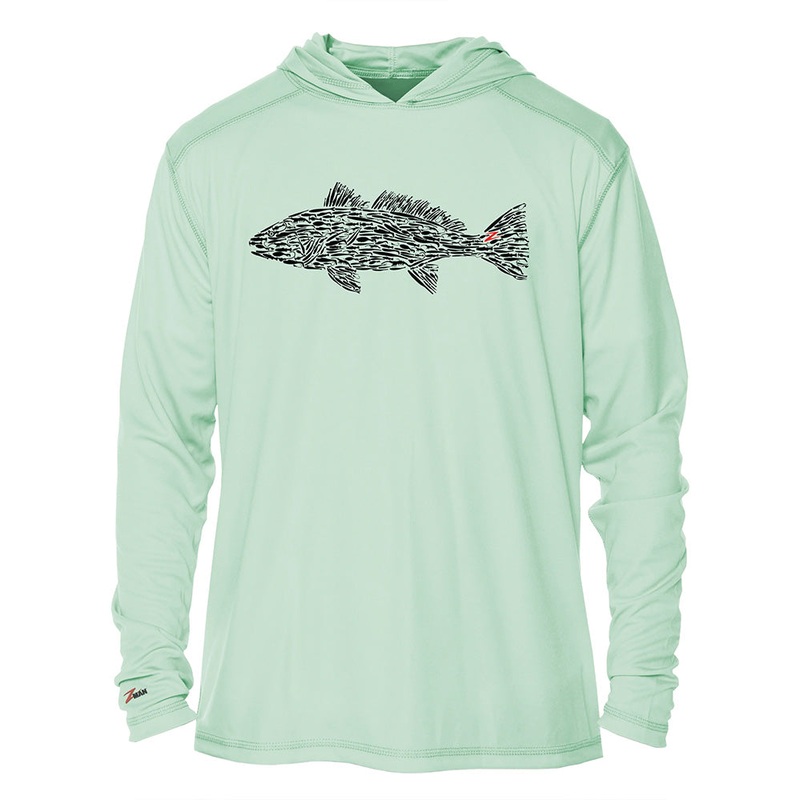 Z-Man Redfish Baitz Tech Hoodiez Sage Green Small