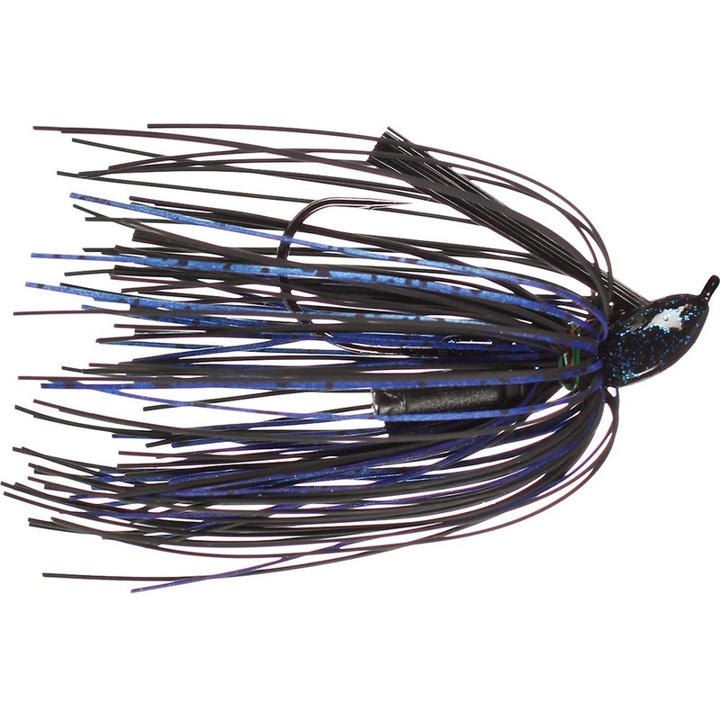 Buckeye Lures Mini Mop Jig Black/Blue 3/8 oz – 5/0 hook