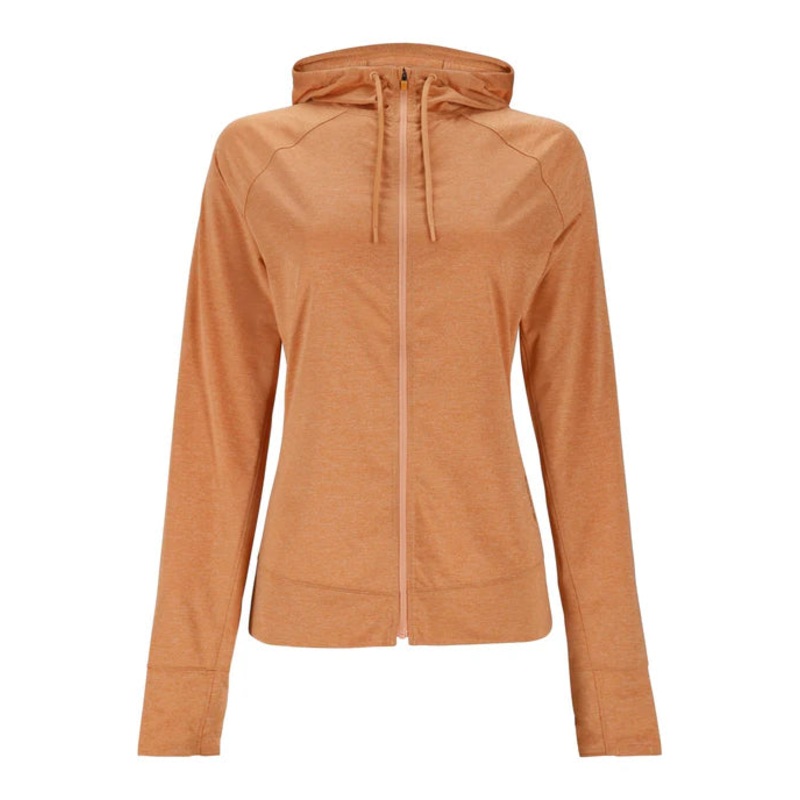 Simms – Women’s Solarflex Hoody Full Zip Orange Maple Heather S