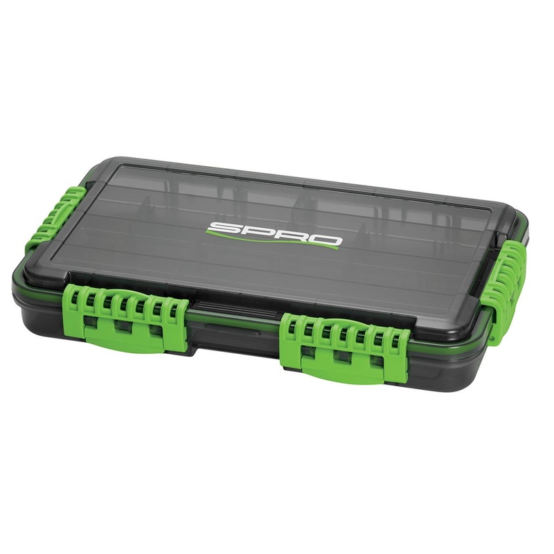 SPRO 3700 Waterproof Tackle Box SPRO WP Box 3700 Black/Green Tackle Box